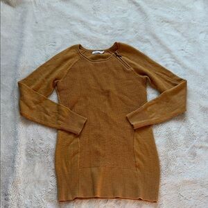 Reitmans Ribbed Knit Top – Size XS | Mustard Cozycore | Fall Capsule |